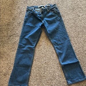 Harley-Davidson Blue Flare Wide Leg Jeans